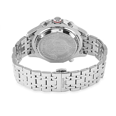 Gamages of London Automatic Self Wind Movement Limited Edition Hand Assembled Astronomer Watch in Stainless Steel