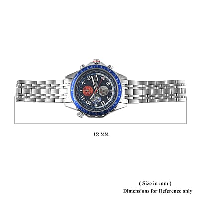 Gamages of London Automatic Self Wind Movement Limited Edition Hand Assembled Astronomer Watch in Stainless Steel