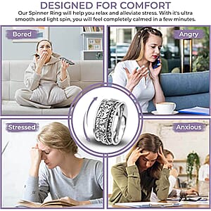 D'Joy Sterling Silver Ring (Size 10.0) 4.50 Grams