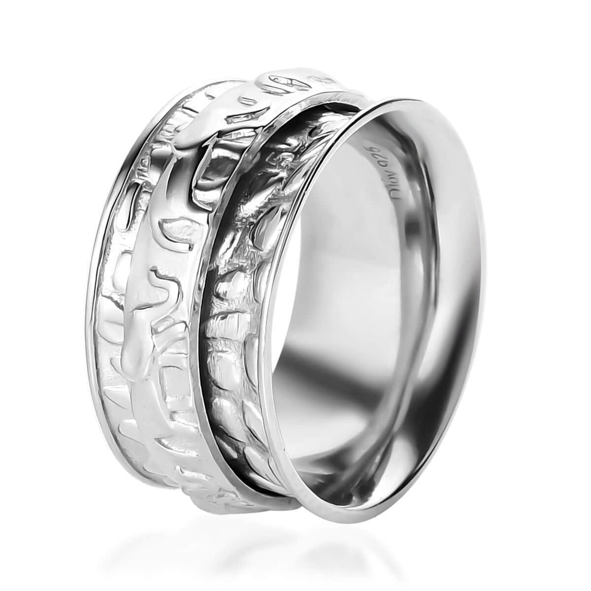 Sterling Silver Elephant Spinner Ring, Anxiety Ring for Women, Fidget Rings for Anxiety for Women, Stress Relieving Anxiety Ring (Size 11.0) 5 Grams image number 5