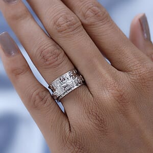 D'Joy Elephant Spinner Ring in Sterling Silver (Size 8.0) 5 Grams