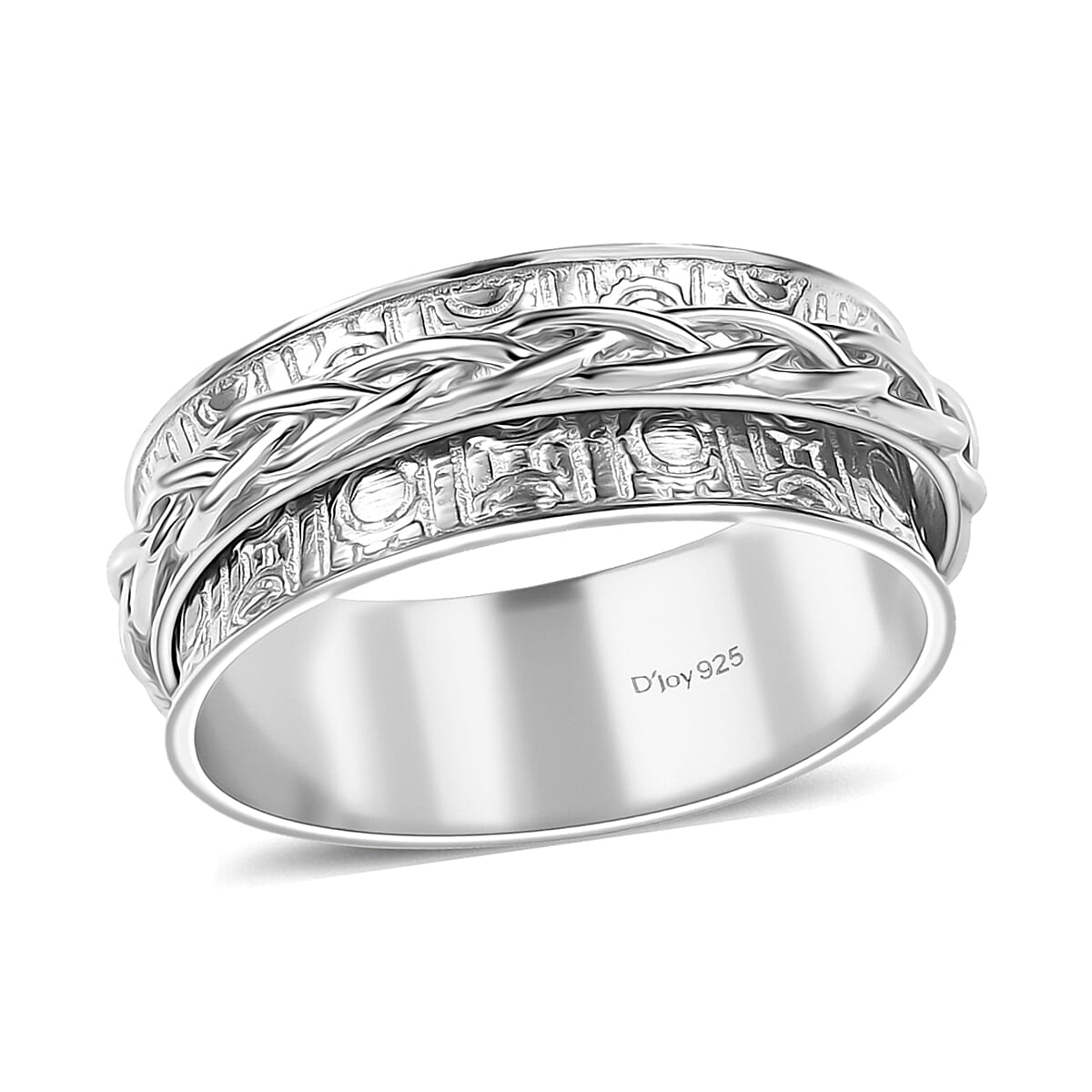 D'Joy Spinner Band Ring in Sterling Silver (Size 9.0) 6.30 Grams image number 0
