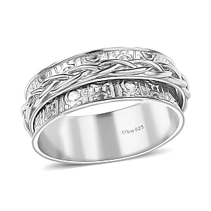 D'Joy Spinner Band Ring in Sterling Silver (Size 9.0) 6.30 Grams