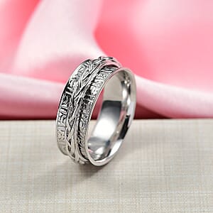 D'Joy Spinner Band Ring in Sterling Silver (Size 9.0) 6.30 Grams