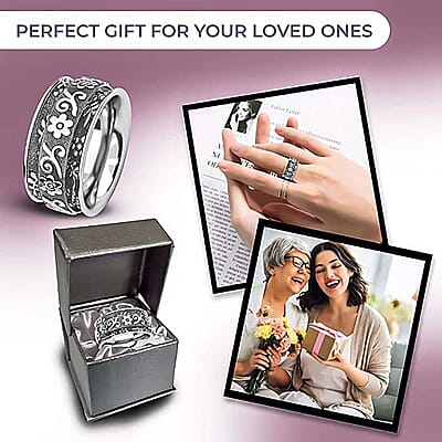 D'Joy Spinner Band Ring in Sterling Silver (Size 10.0) 7.10 Grams