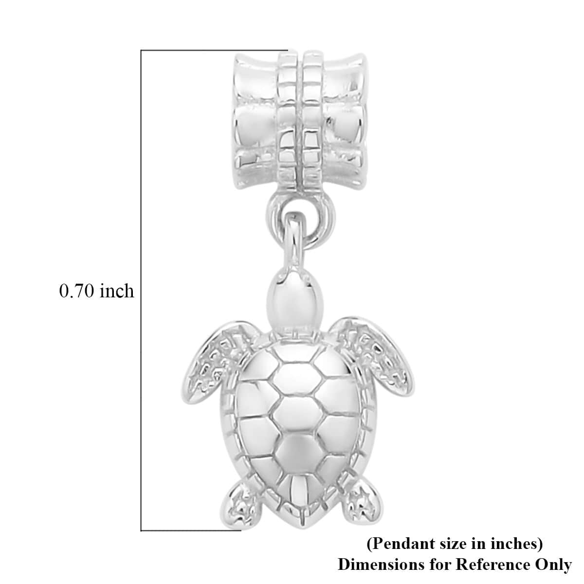 Sterling Silver Sea Turtle Charm image number 2