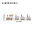 White Snow Print Christmas Themed Wooden Mini Train Ornaments image number 3
