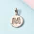 Lolos Exclusive Pick's Diamond Initial M Pendant in Platinum Over Sterling Silver 0.10 ctw image number 1