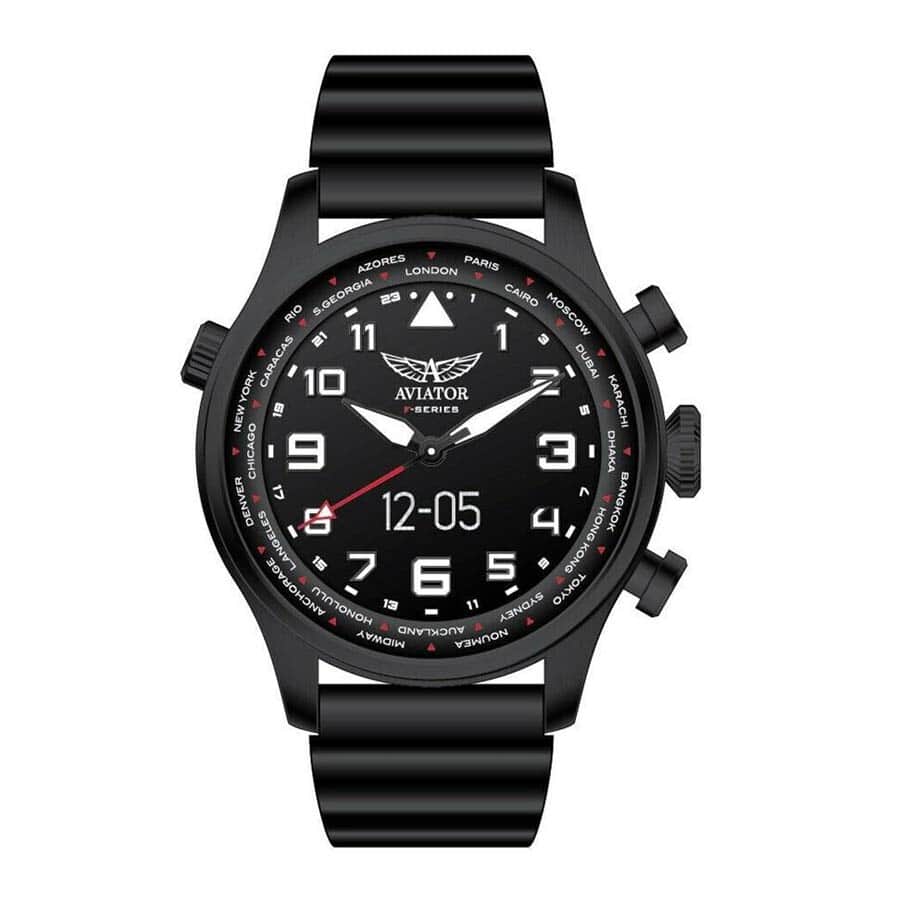 Buy AVIATOR 3 Hand Analogue Movement LED Screen Smart Pilot Watch