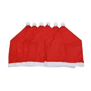 Set of 6 Pieces Red Chair Cover