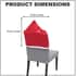Set of 6 Pieces Red Chair Cover image number 3