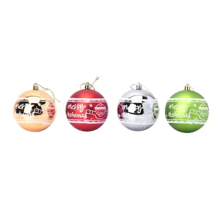 12 Pieces of Christmas Tree Decoration in Gift Box - Orange image number 2