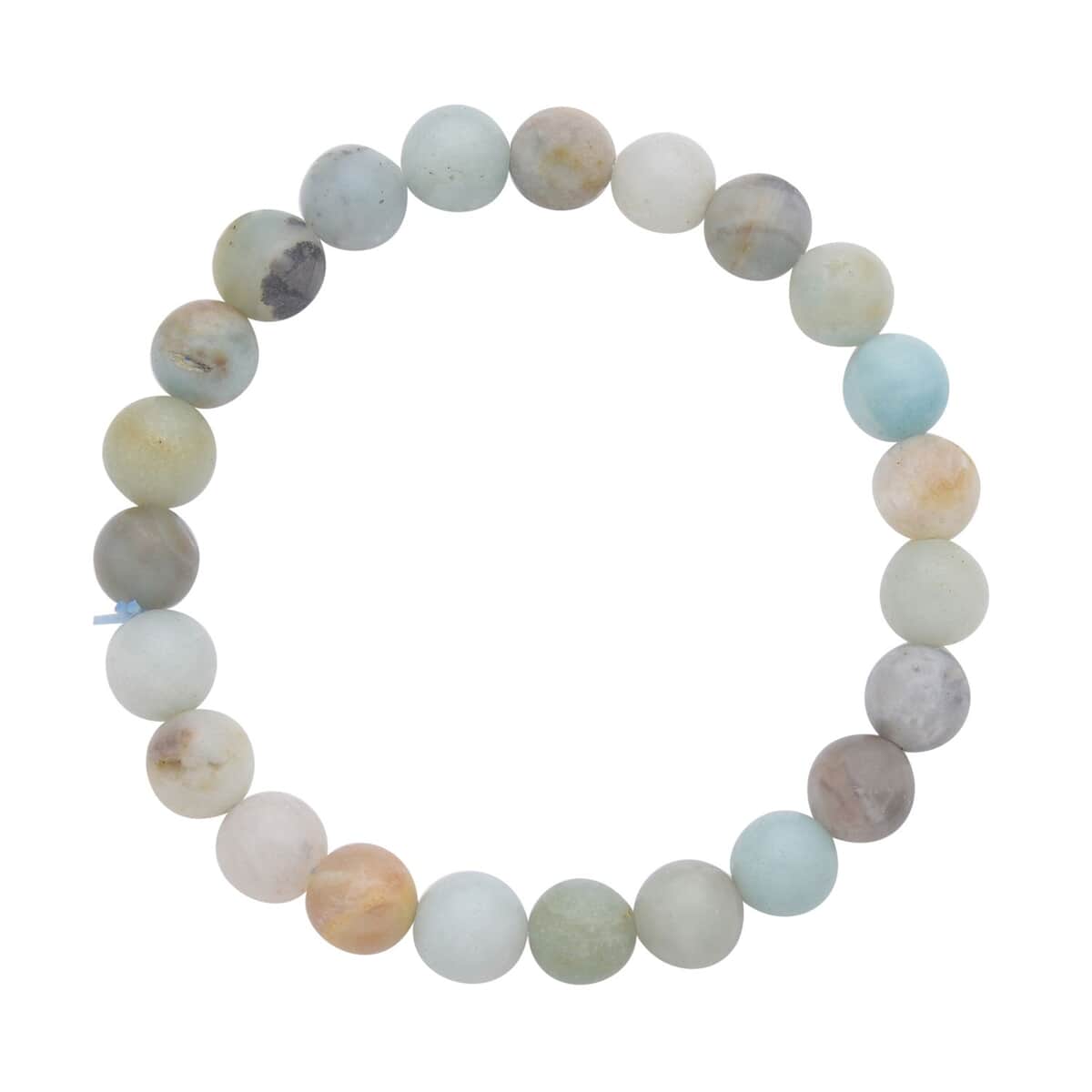 Malagasy Labradorite, Hematite and Multi Color Amazonite Set of 2 Beaded Stretch Bracelet (6.50, 7.00 In) 239.50 ctw image number 5