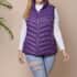 Passage Purple Women's Zip Front Puffer Vest with Pockets(S, 100% Polyester) image number 0