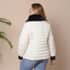 Passage White Womens Puffer Coat With Faux Fur collar - L image number 1