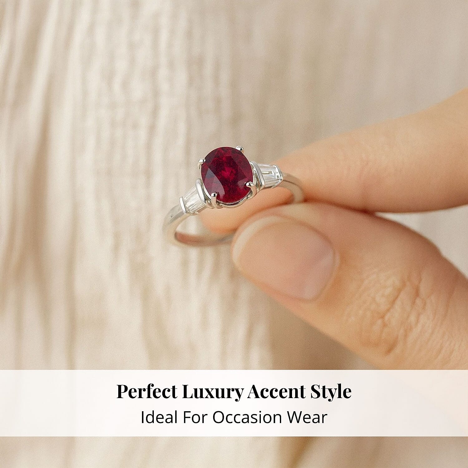 Rhapsody AAAA Rubellite and Diamond E-F VS 2.25 ctw Ring in 950 Platinum (Size 7.0) 6.21 Grams
