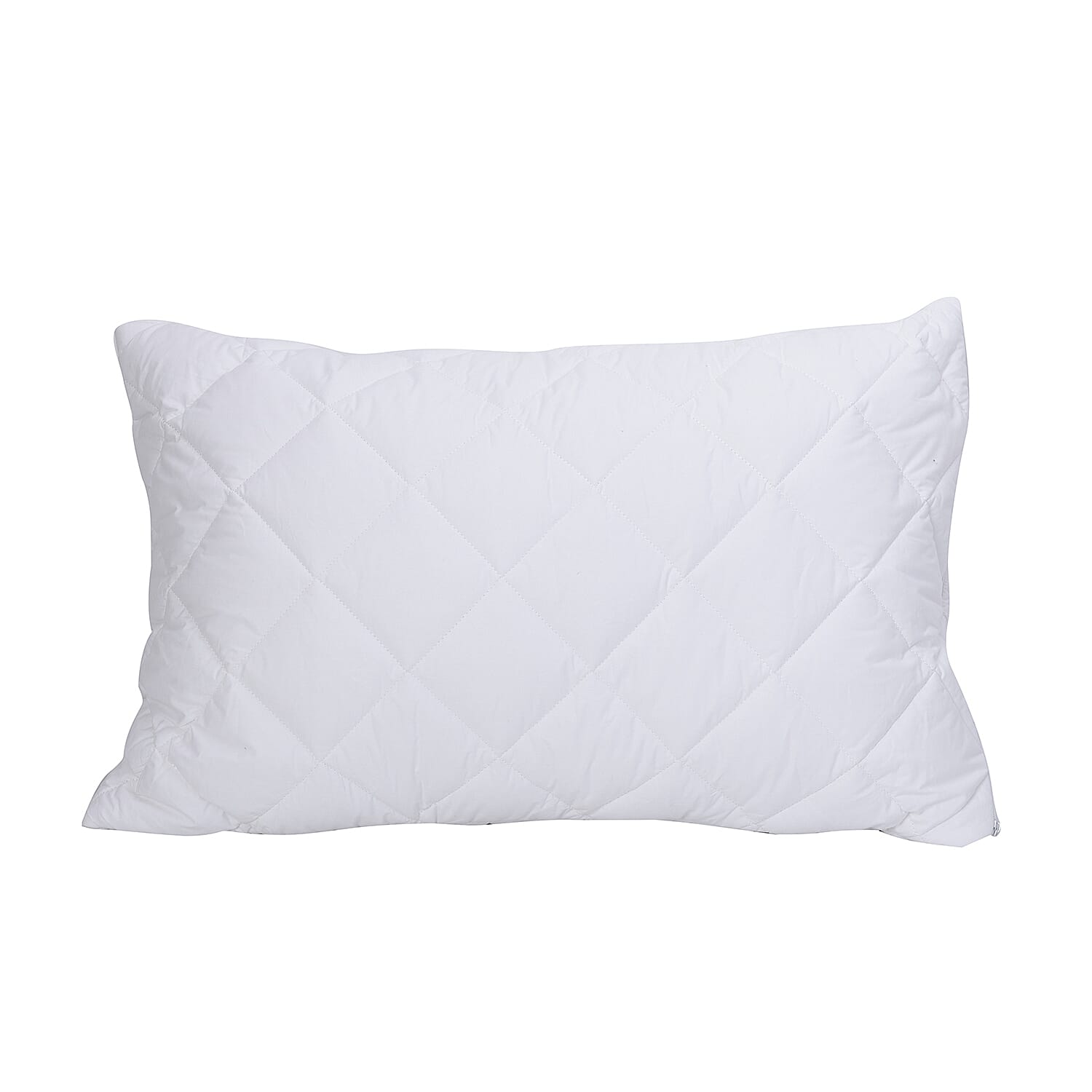 Homesmart White Microfiber Quilted Magnet Pillow with Removable Cotton Cover - Full (Standard)