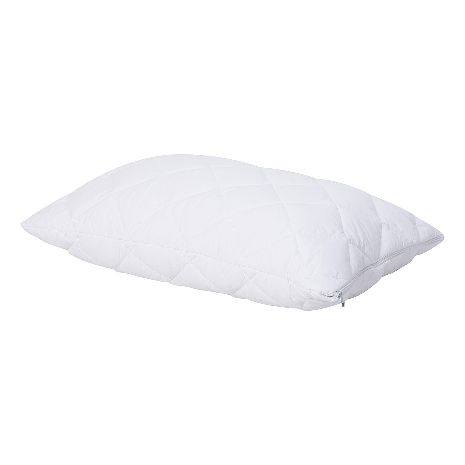 Homesmart White Microfiber Quilted Magnet Pillow with Removable Cotton Cover - Full (Standard)
