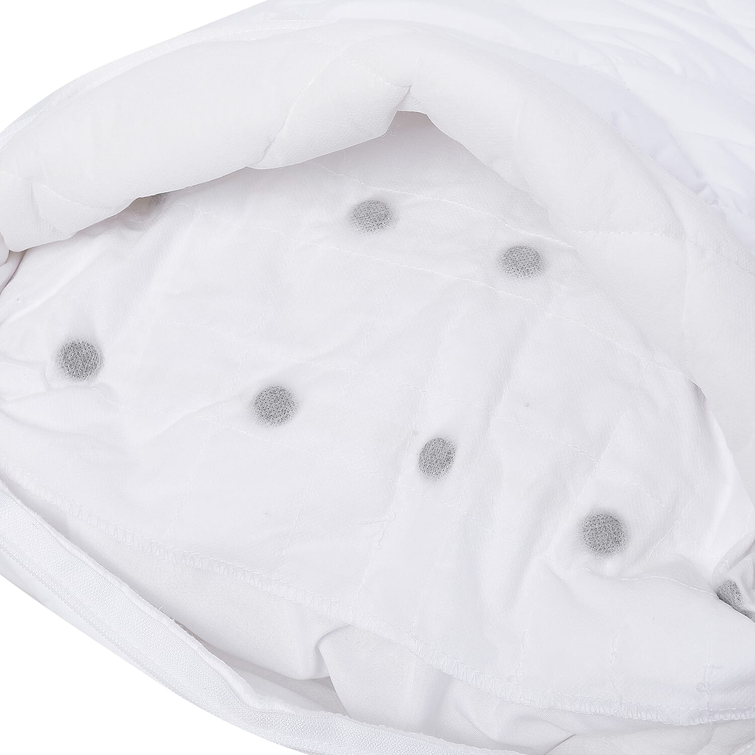 Homesmart White Microfiber Quilted Magnet Pillow with Removable Cotton Cover - Full (Standard)