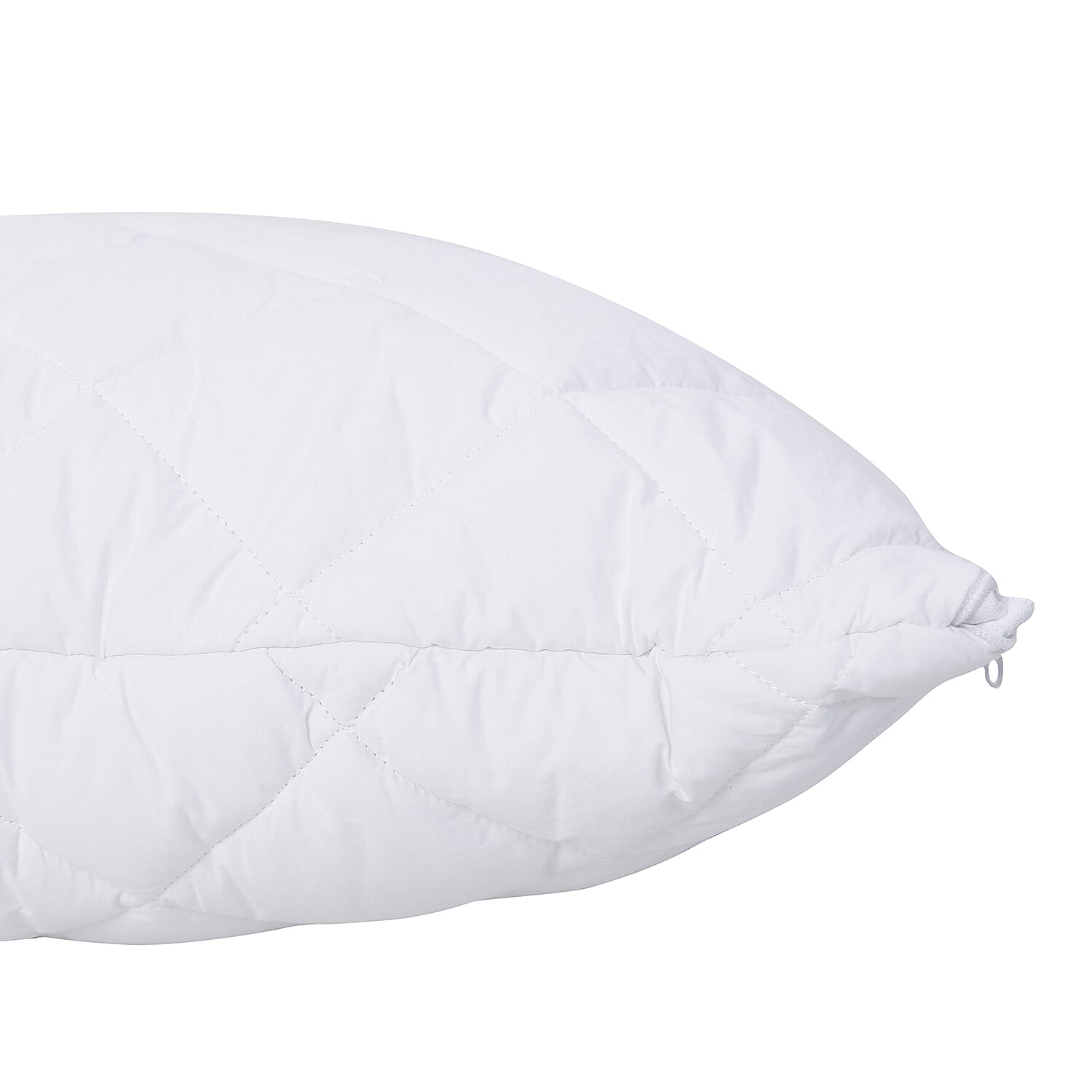 Homesmart White Microfiber Quilted Magnet Pillow with Removable Cotton Cover - Full (Standard)