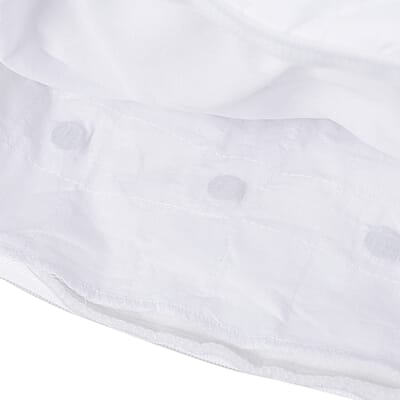 Homesmart White Microfiber Quilted Pillow with Removable Cotton Cover and Magnet - Queen