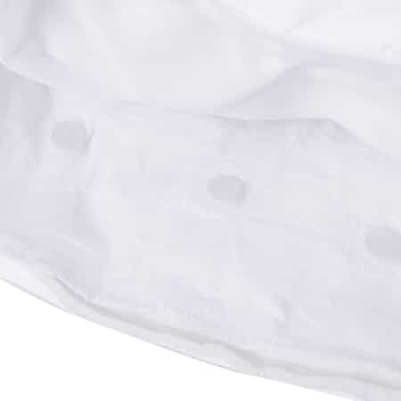 Homesmart White Microfiber Polyester Quilted Pillow with Removable Cotton Cover and Magnet - King image number 4