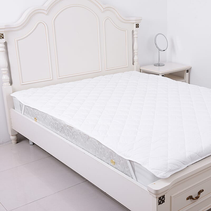 Homesmart White Magnet Mattress Pad (100% Cotton)