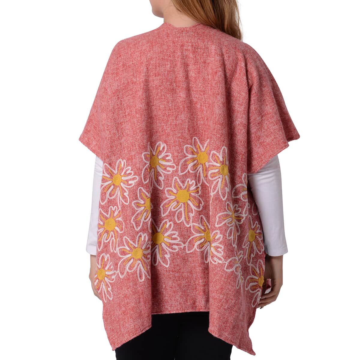 Passage Pink Tweed Daisy Floral Kimono (31.5”x29”,) image number 1
