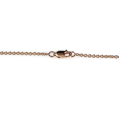 Artisan Crafted 14K Rose Gold Polki Diamond Necklace 32 Inches 8.36 Grams 6.00 ctw