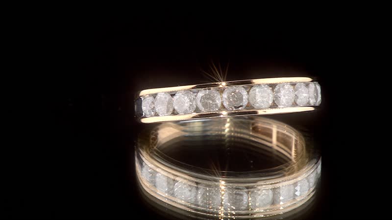 SGL Certified Luxoro 10K Yellow Gold G-H I3 Diamond Band Ring (Size 10.0) 1.50 ctw