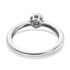 Diamond Floral Ring in Platinum Over Sterling Silver (Size 10.0) 0.10 ctw image number 6