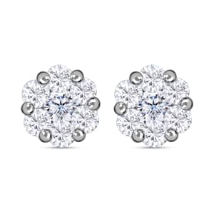 RHAPSODY IGI Certified 0.50 ctw Diamond E-F VS Stud Earrings in 950 Platinum with Appraised Certificate