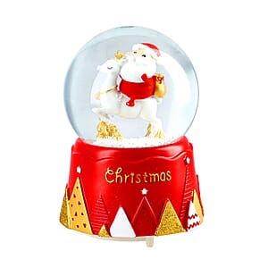 Christmas Musical Snow Globe-Santa's Coming To Town