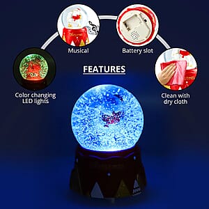 Christmas Musical Snow Globe-Santa's Coming To Town