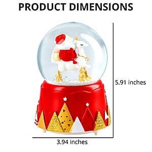 Christmas Musical Snow Globe-Santa's Coming To Town