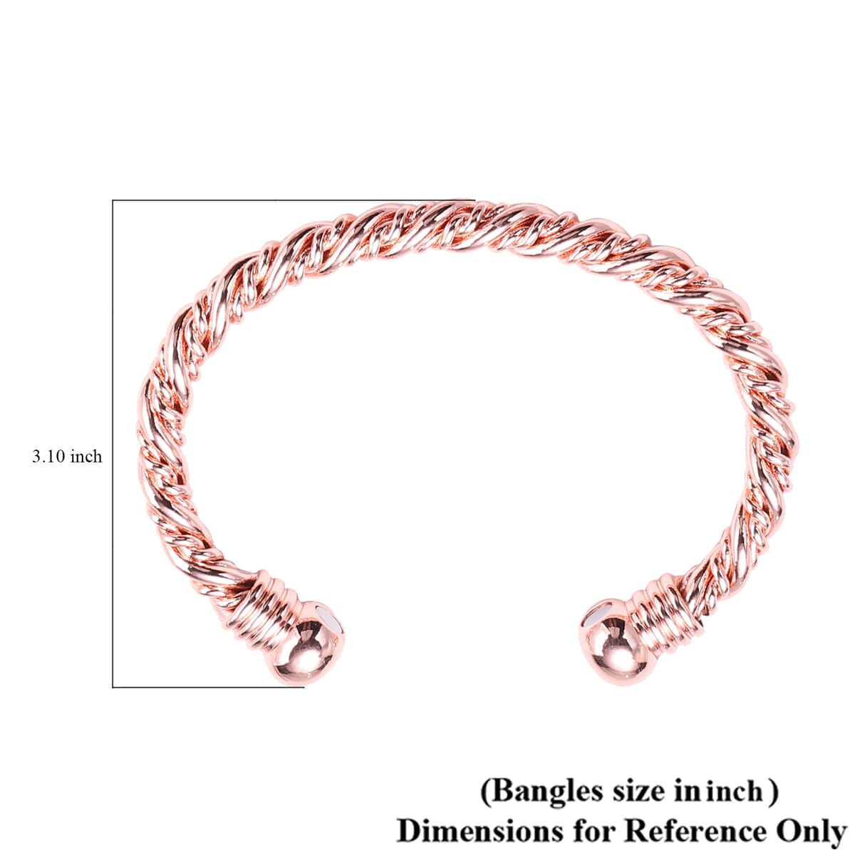 Rosetone Rope Cuff Bracelet (6 in) image number 3