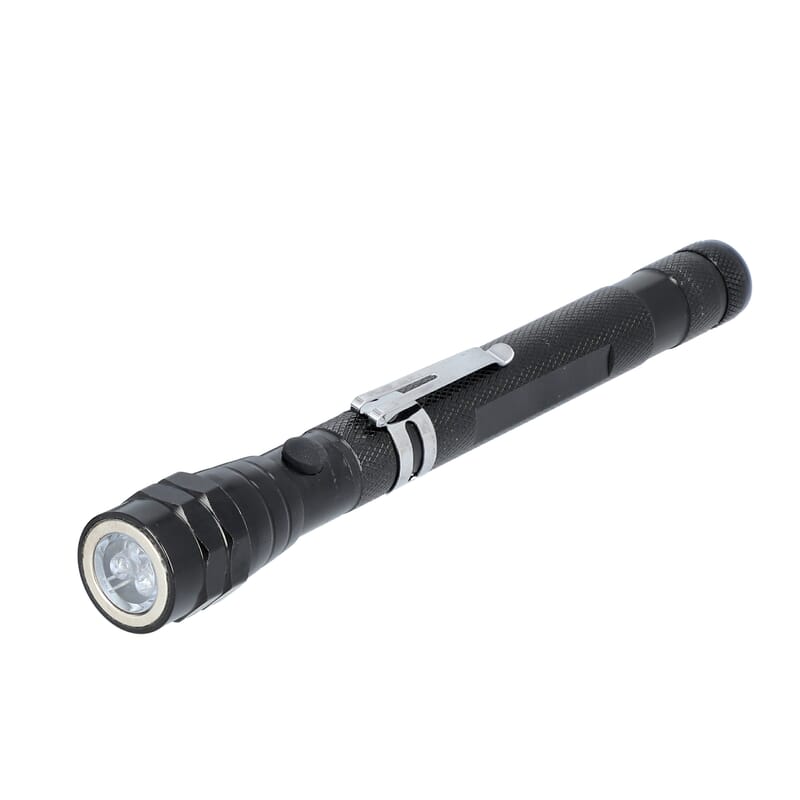 Set of 2 Black Aluminium 3 LED Flexible Flashlight (4xCR44 Included)