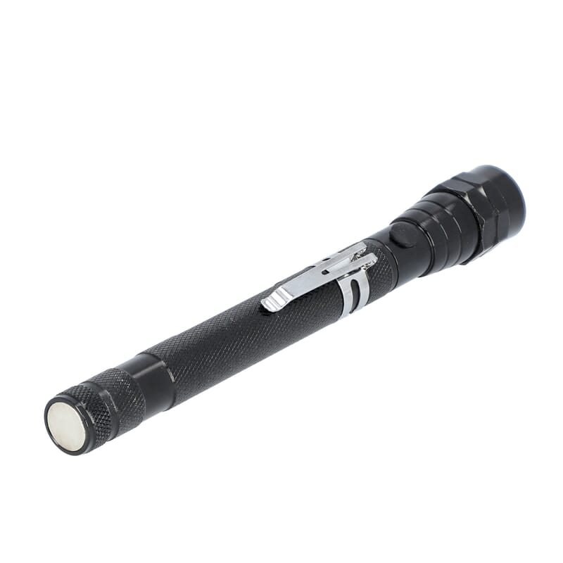 Set of 2 Black Aluminium 3 LED Flexible Flashlight (4xCR44 Included)
