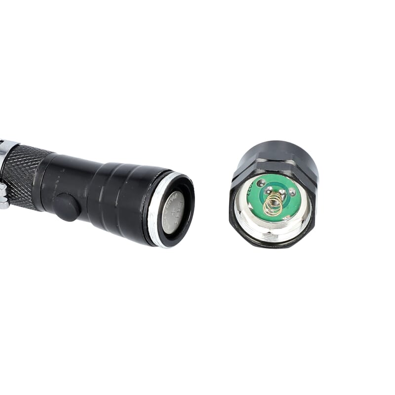 Set of 2 Black Aluminium 3 LED Flexible Flashlight (4xCR44 Included)
