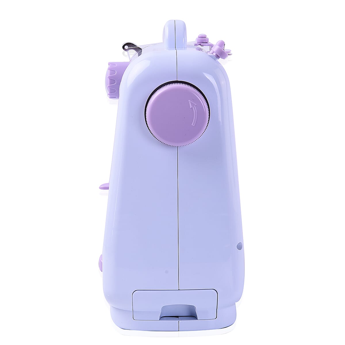 White and Purple 12-Needle Multi-function Sewing Machine with Two Speed Control (Battery 4xAA Not Included) image number 3