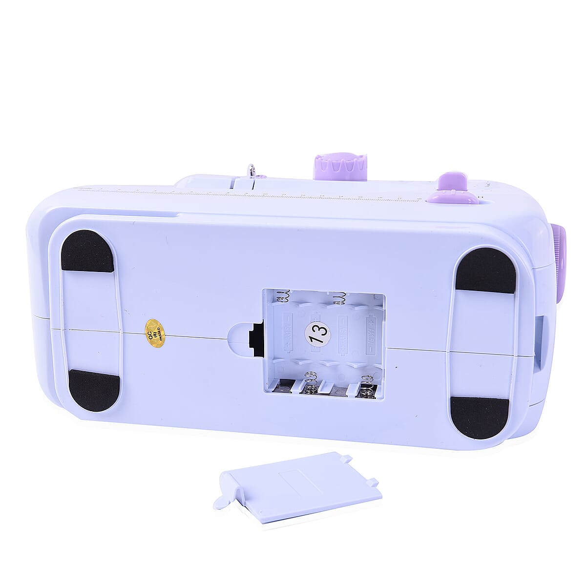 White and Purple 12-Needle Multi-function Sewing Machine with Two Speed Control (Battery 4xAA Not Included) image number 6