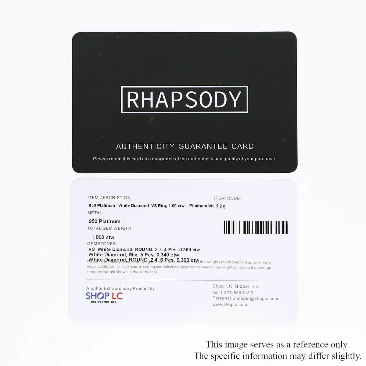 Rhapsody IGI Certified 950 Platinum Diamond E-F VS2 Ring (Size 8.0) 4.90 Grams 1.00 ctw image number 7