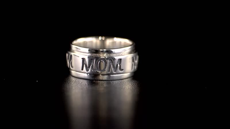 Sterling Silver Star Spinner Ring 4.60 Grams