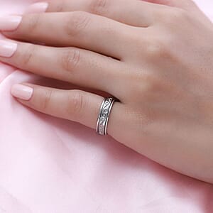 D'Joy Spinner Band Ring in Sterling Silver (Size 8.0) (4 Grams)