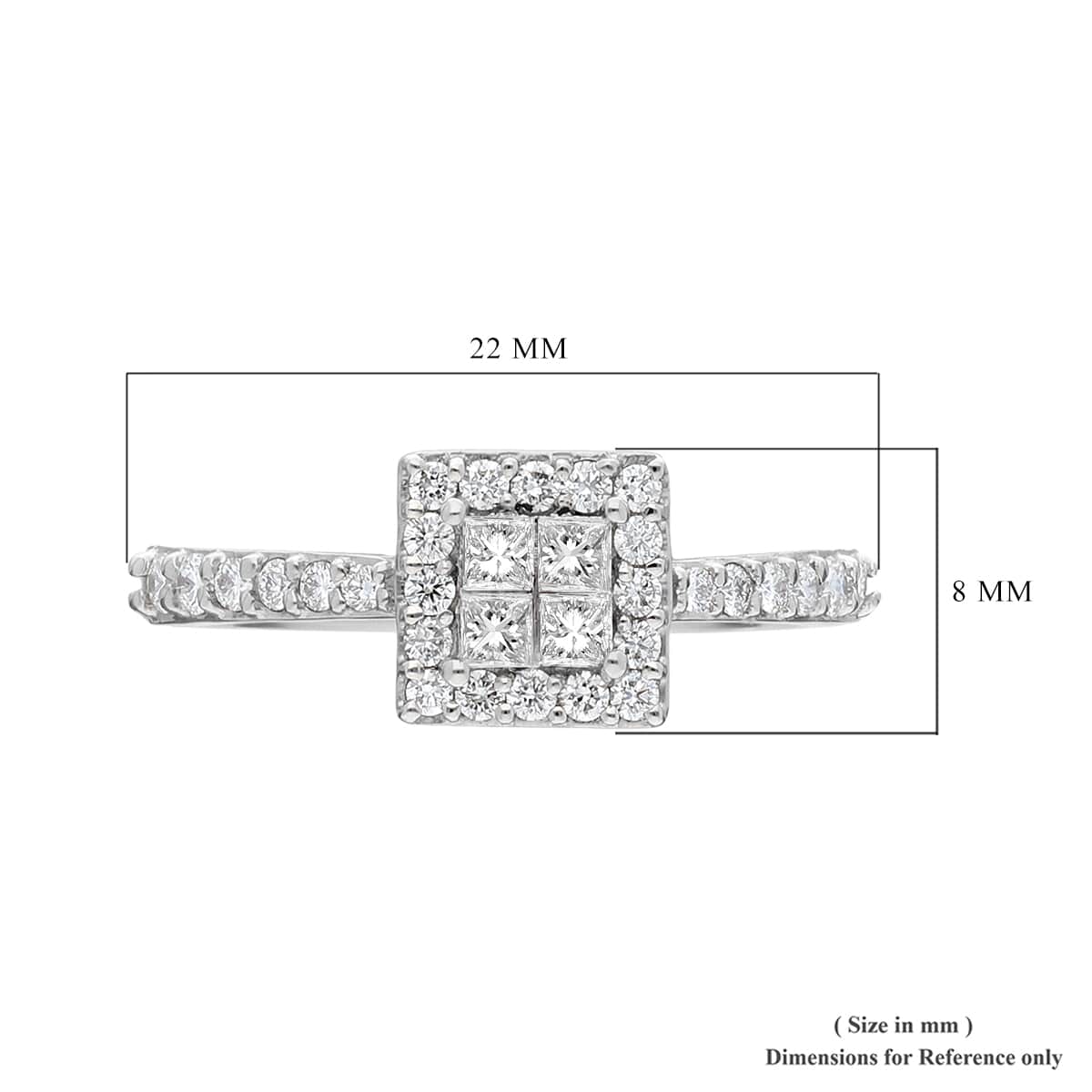 RHAPSODY 950 Platinum IGI Certified Diamond E-F VS Ring with Appraised Certificate 4.77 Grams 0.50 ctw image number 5