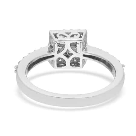 Rhapsody 950 Platinum E-F VS Diamond Ring (Size 7.0) 4.75 Grams 0.50 ctw image number 4