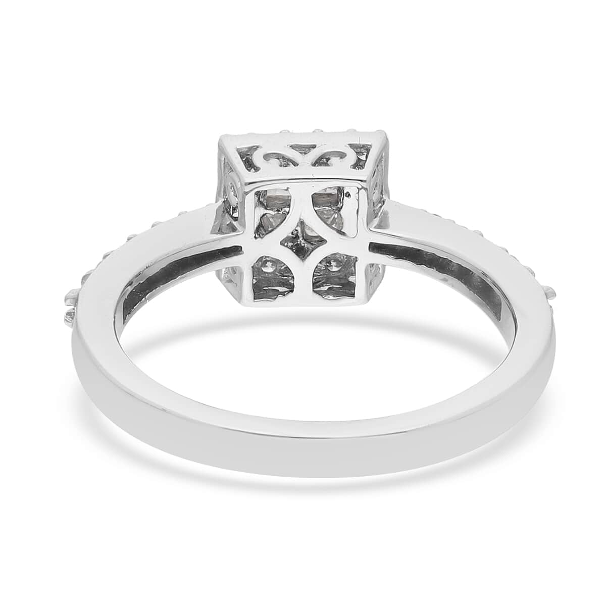 Rhapsody 950 Platinum Diamond E-F VS Ring (Size 8.0) 4.75 Grams 0.50 ctw image number 4