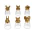 Set of 6 Golden Animal Head Shot Glasses - 50ml image number 0