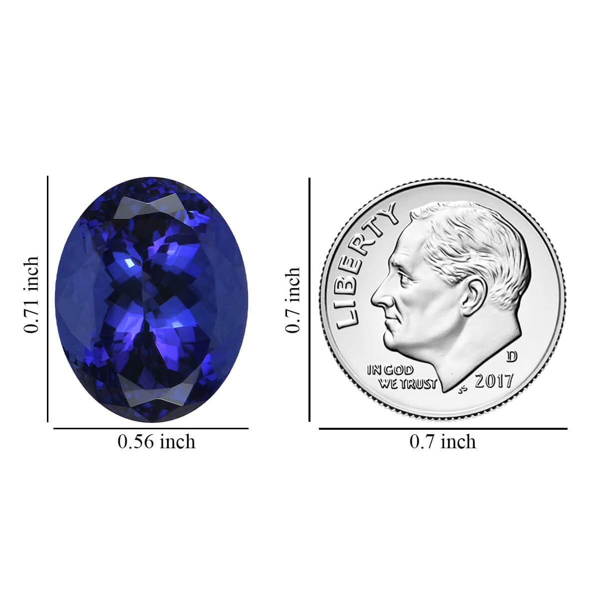 Certified & Appraised AAAA Tanzanite (Ovl Free Size) 20.40 ctw image number 2