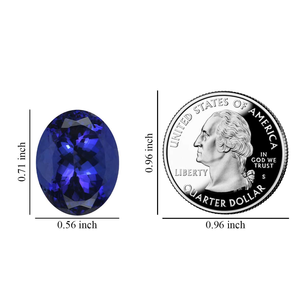 Certified & Appraised AAAA Tanzanite (Ovl Free Size) 20.40 ctw image number 3